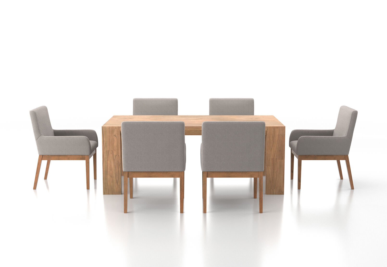 SORVINO - 7 Piece Dining Suite with Lazarus Dining Chairs SORVINO