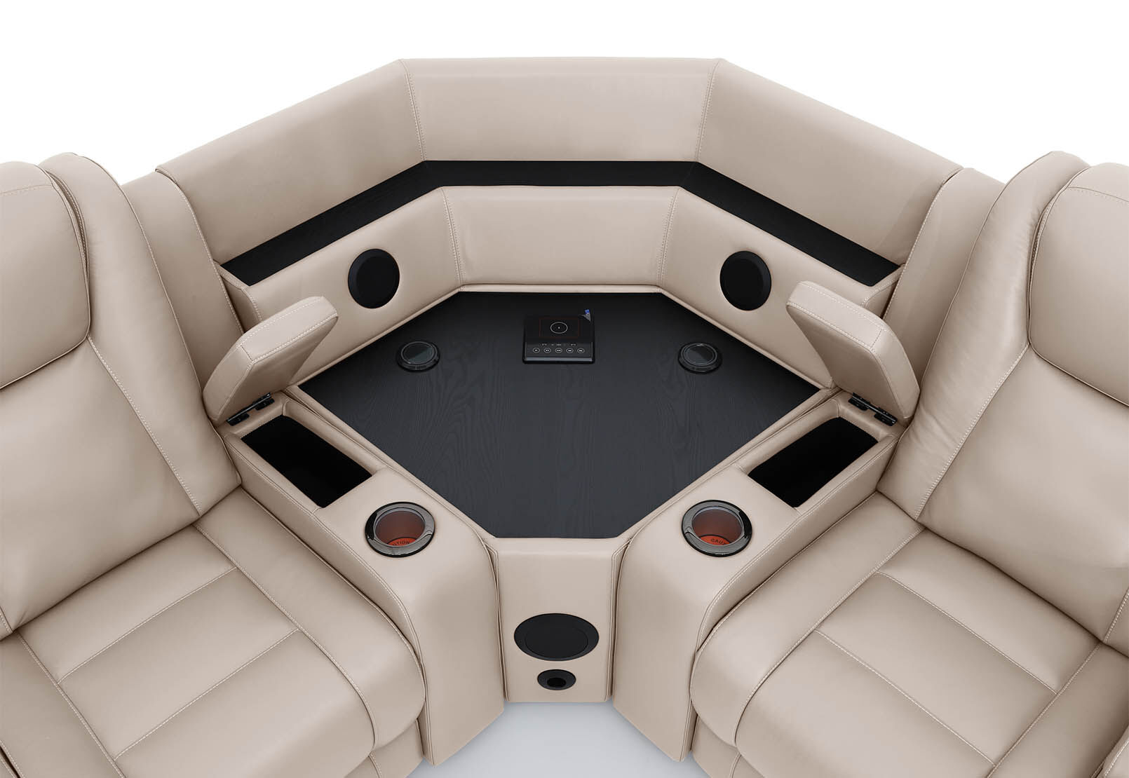 SENTINAL MK2 LEATHER - 5 Piece Corner with LHF Console SENTINAL MK2 LEATHER
