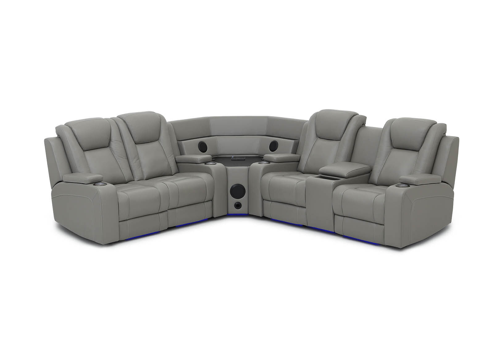 SENTINAL MK2 LEATHER - 4 Piece Corner with RHF Console SENTINAL MK2 LEATHER