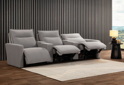 ALCINA FABRIC - 3 Seater Theatre Suite