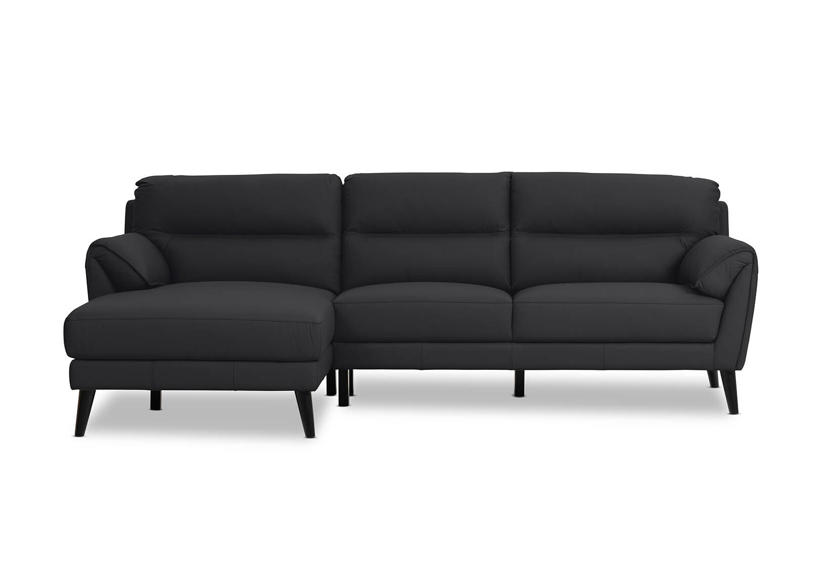 LYDIA LEATHER - 3 Seater LHF Chaise LYDIA LEATHER