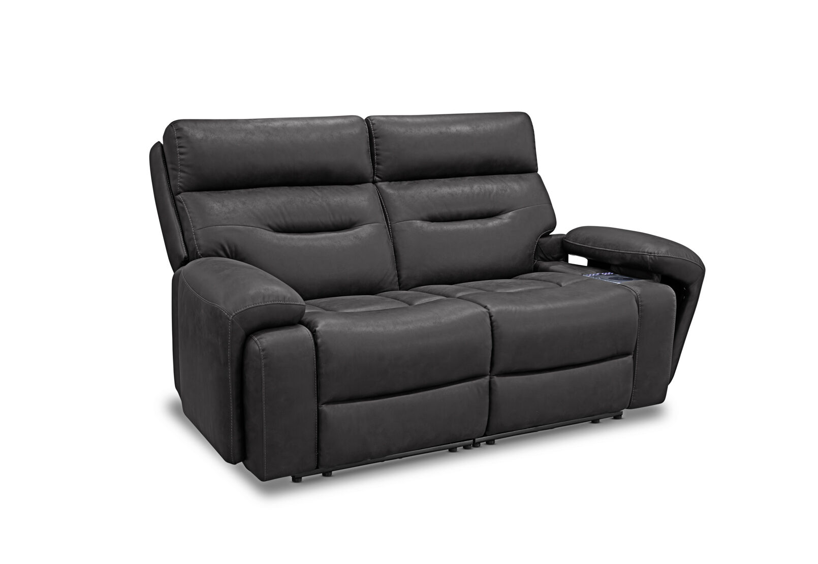 HOLLYWOOD FABRIC - Media 2 Seater with Electric Recliners HOLLYWOOD FABRIC