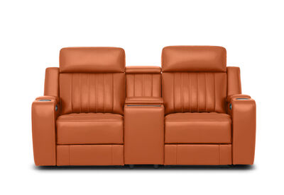 THANE LEATHER - 2 Seater with 2 Inbuilt Electric Recliners