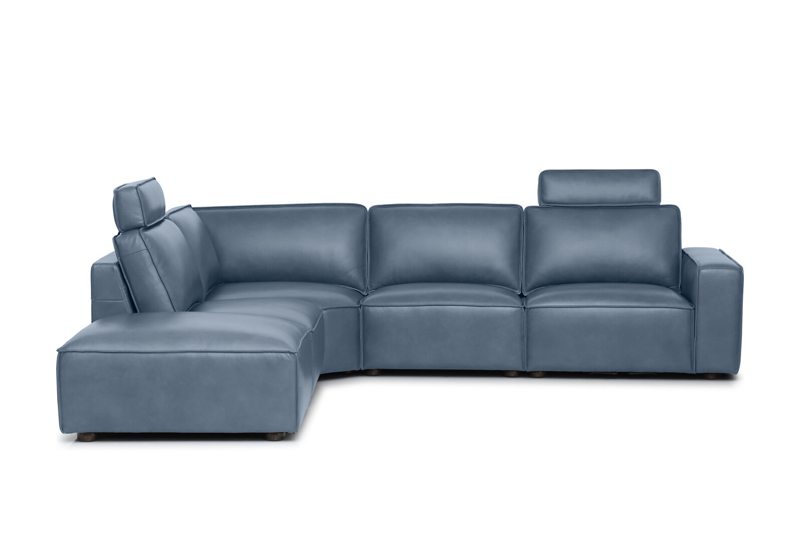 BARTELLE LEATHER - 5 Piece LHF Corner Chaise BARTELLE LEATHER