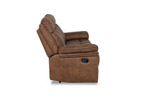 TULSA FABRIC - 3 Seater Manual Recliners with Drop Down Table TULSA FABRIC