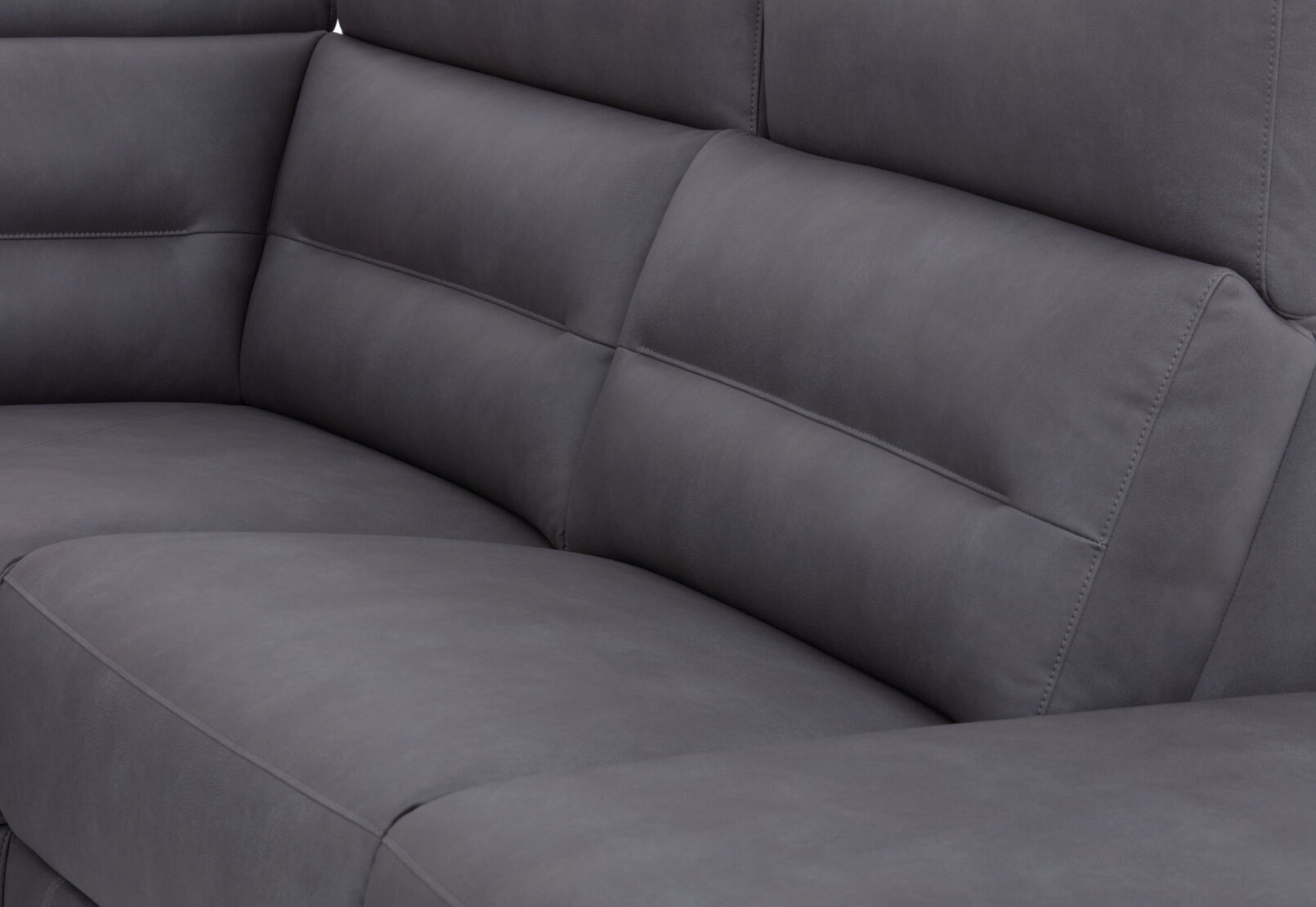 JEFFRIES FABRIC - Corner Lounge with Inbuilt Electric Recliner and RHF Chaise JEFFRIES FABRIC