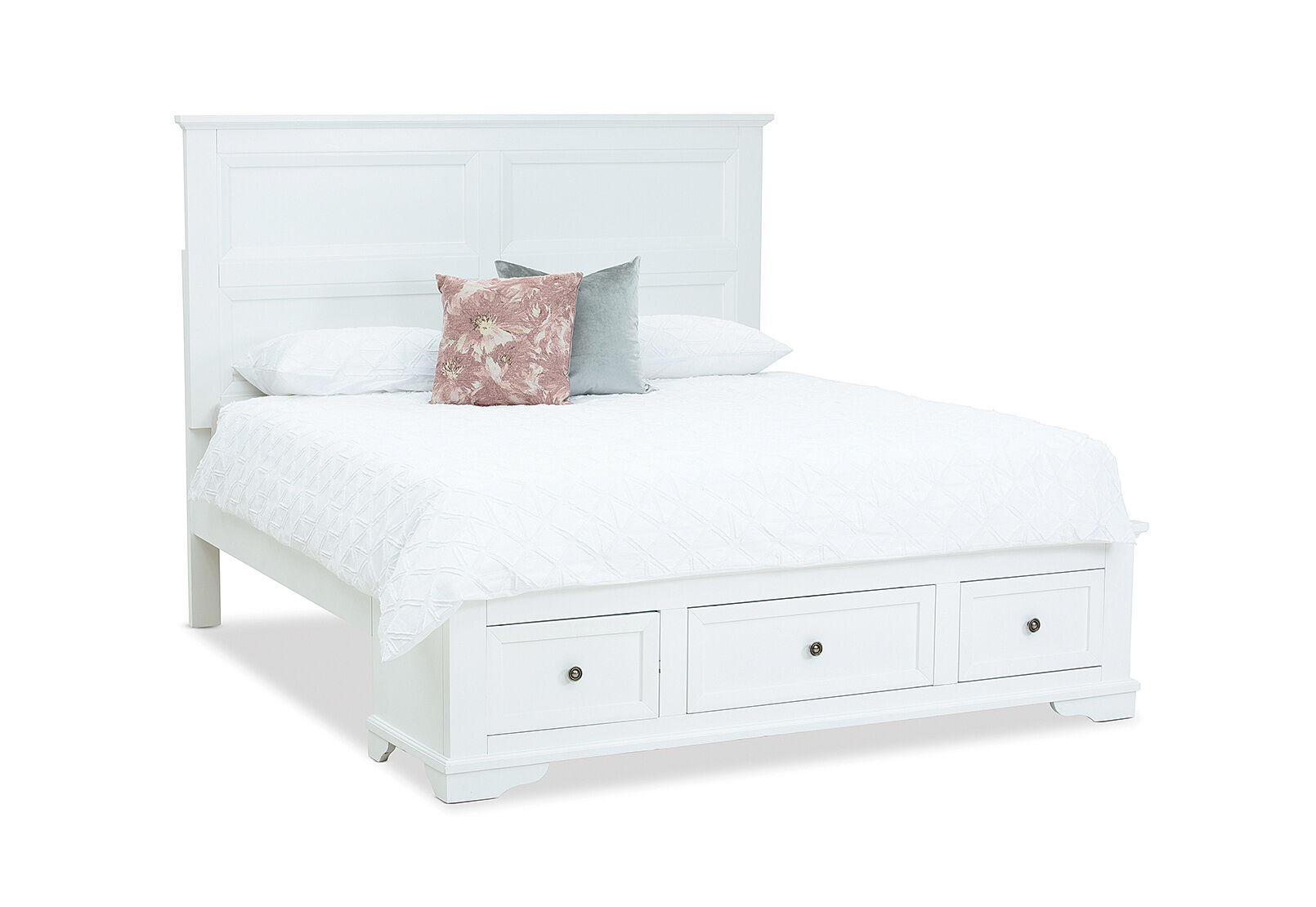WHITE CHANELLE Queen Bed