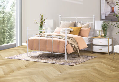 NEWMAN - White Double Bed