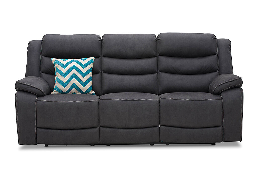 JET ASHLEIGH Fabric 3 Seater with 2 Built in Electric Recliners