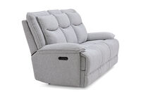 HARLINGEN FABRIC - 3 Seater Electric Recliners with Drop Down Table HARLINGEN FABRIC