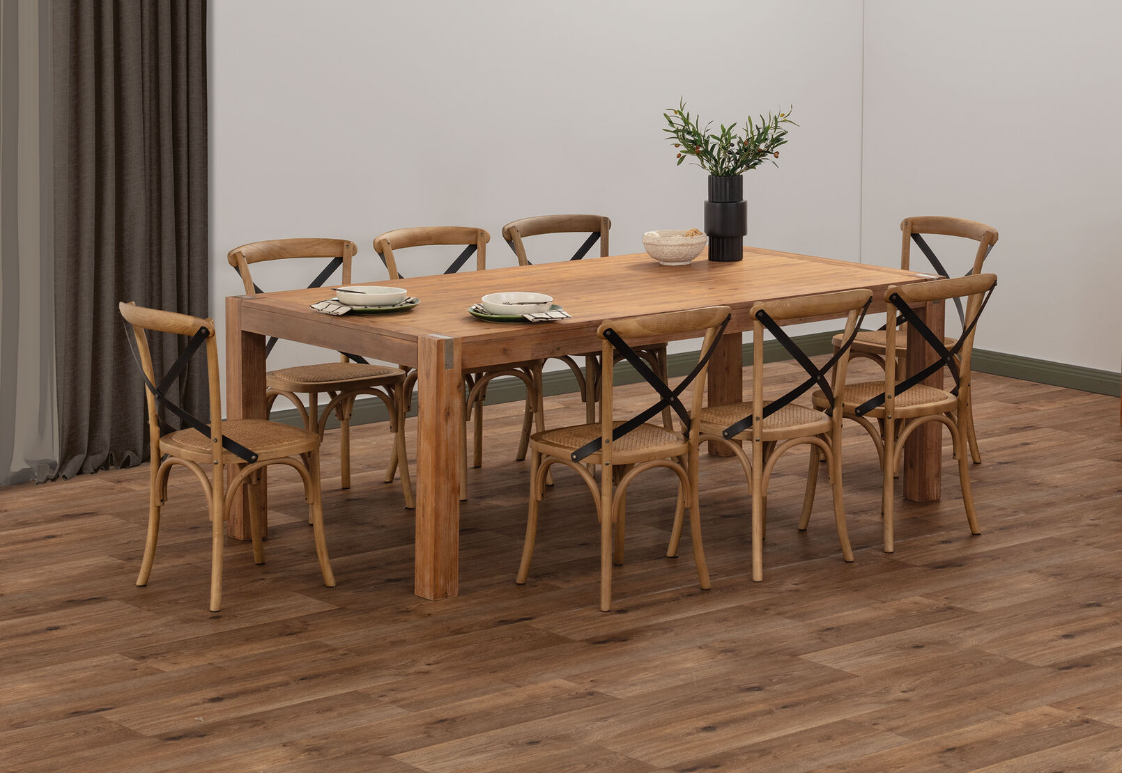 SILVERWOOD - 9 Piece Suite with Avantee Chairs SILVERWOOD