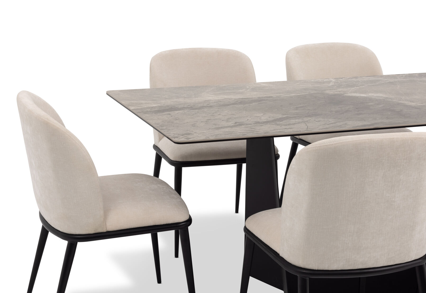 MILAS - 7 Piece Dining Suite with Cedric Dining Chairs. MILAS