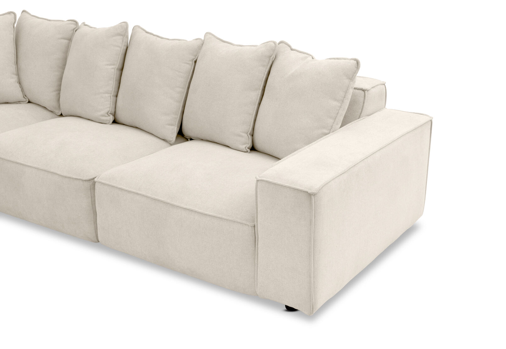 TILLEY FABRIC - Corner Lounge with Ottoman ( Fabric) TILLEY FABRIC
