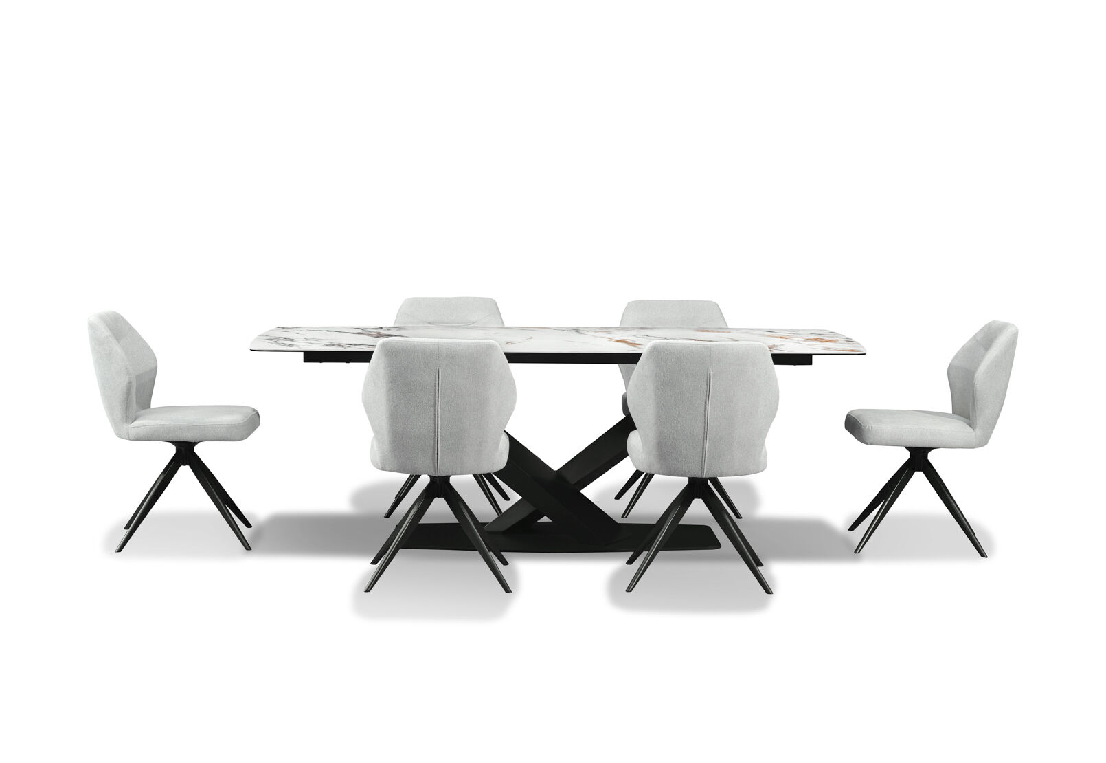 LEGANA - 7 Piece Dining Suite with Aldric Dining Chairs LEGANA