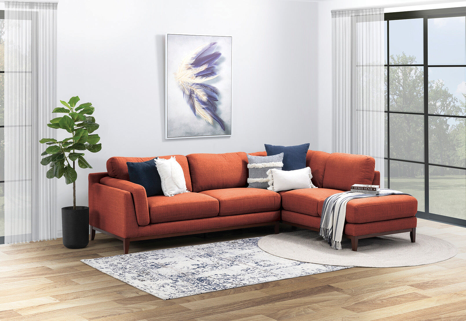 LAURIE - Corner RHF Chaise LAURIE