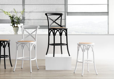 BORDEAUX - Cross Back Stool