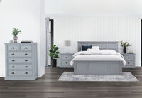CHRYSTELLE - 4 Piece King Tall Chest Bedroom Suite. CHRYSTELLE