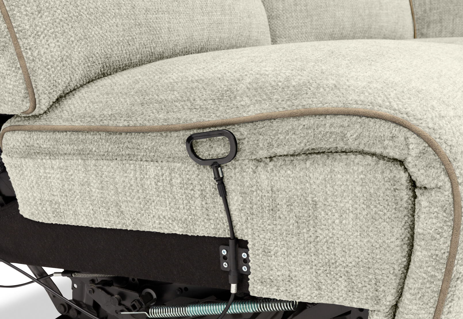 SEYMOUR FABRIC - 5 Seater Corner Lounge with LHF Console SEYMOUR FABRIC