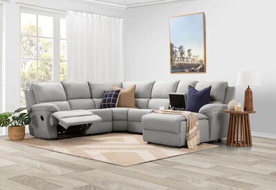 LANCE FABRIC - Corner Lounge with RHF Chaise