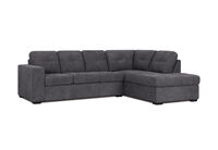 DIAMOND FABRIC - Corner RHF Chaise with Sofa Bed DIAMOND FABRIC