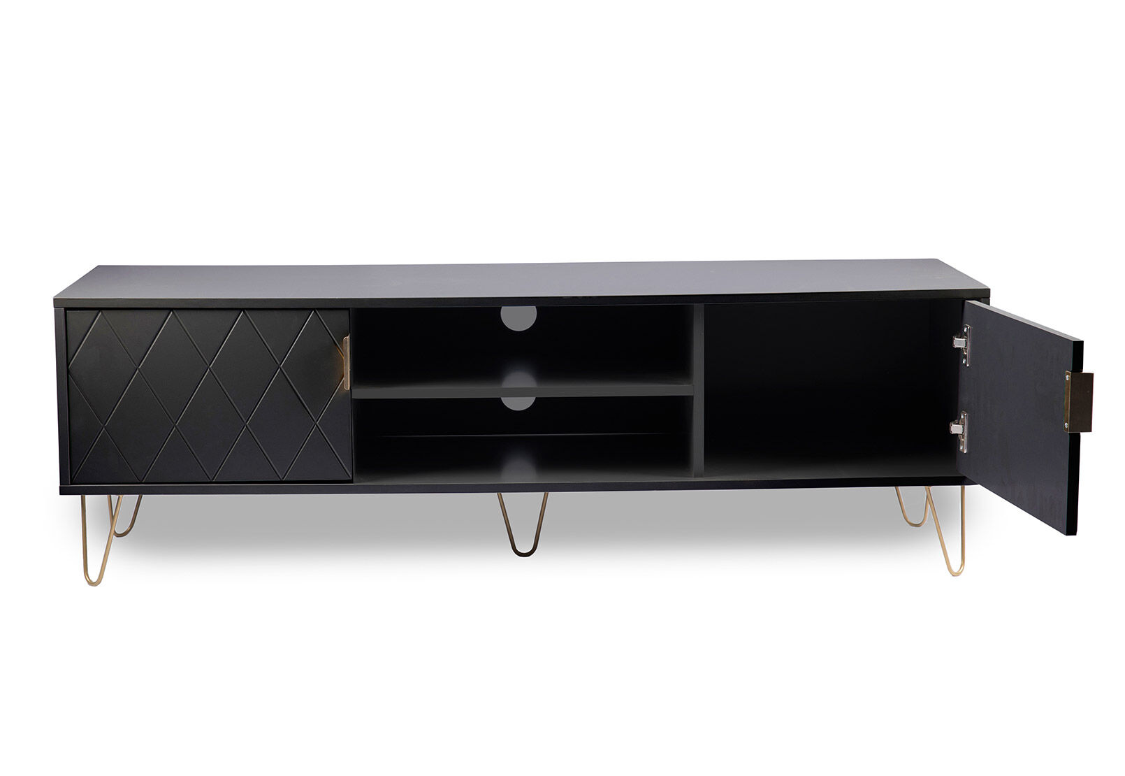 BLACK DORSEY Black Entertainment Unit Amart Furniture