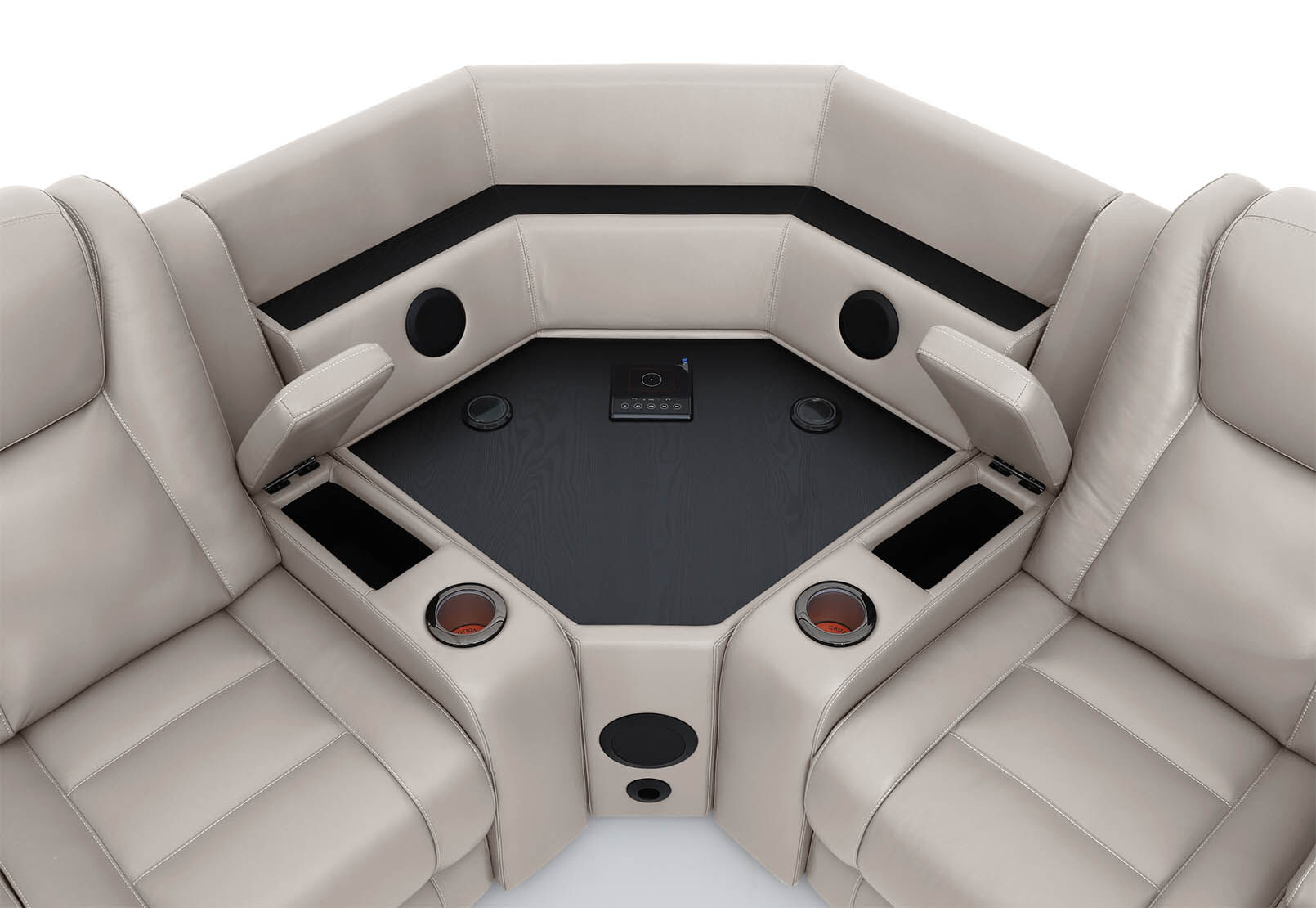 SENTINAL MK2 LEATHER - 4 Piece Corner with LHF Console SENTINAL MK2 LEATHER