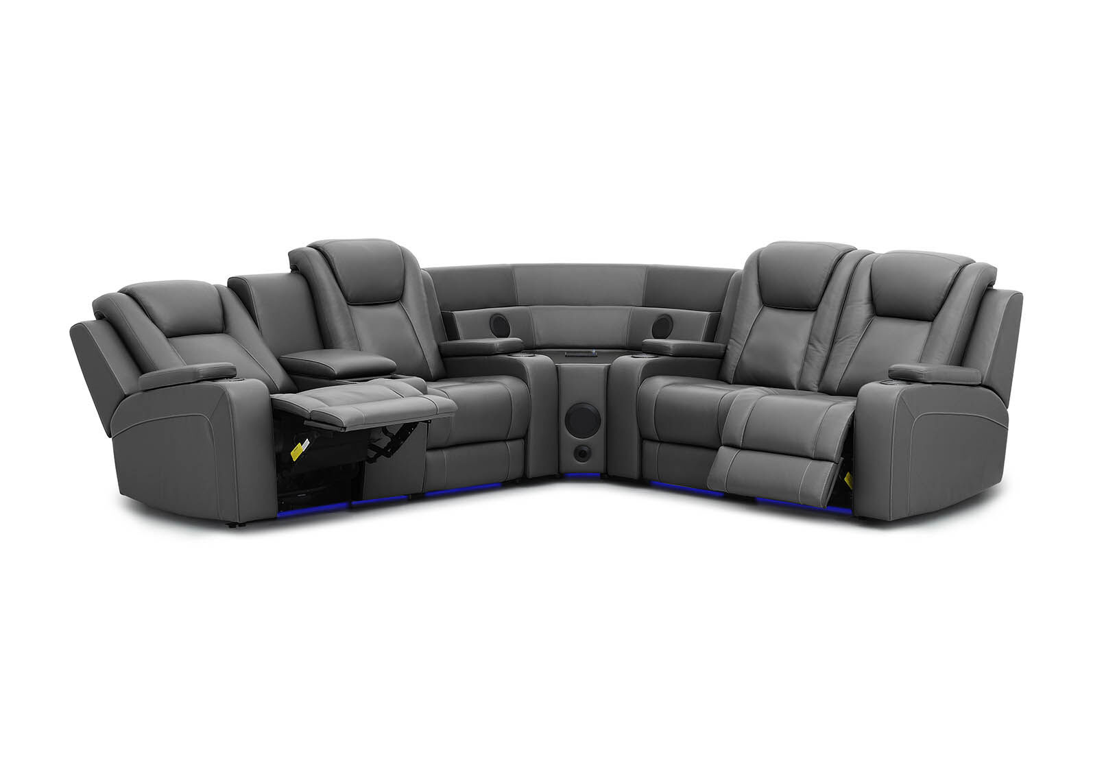 SENTINAL MK2 LEATHER - 4 Piece Corner with LHF Console SENTINAL MK2 LEATHER