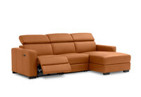 DAMIAN LEATHER - 3 Seater Sofa with RHF Chaise DAMIAN LEATHER