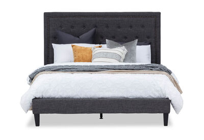 ARNOLD - Dark Grey Queen Bed
