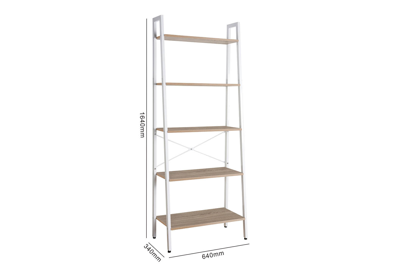 WHITE EDGAR Bookcase Amart Furniture