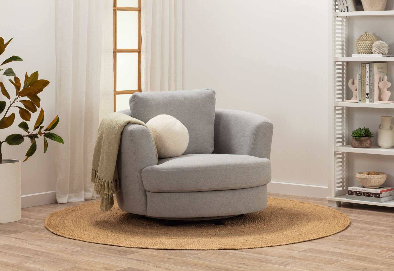 BRIANA FABRIC - Swivel Chair BRIANA FABRIC