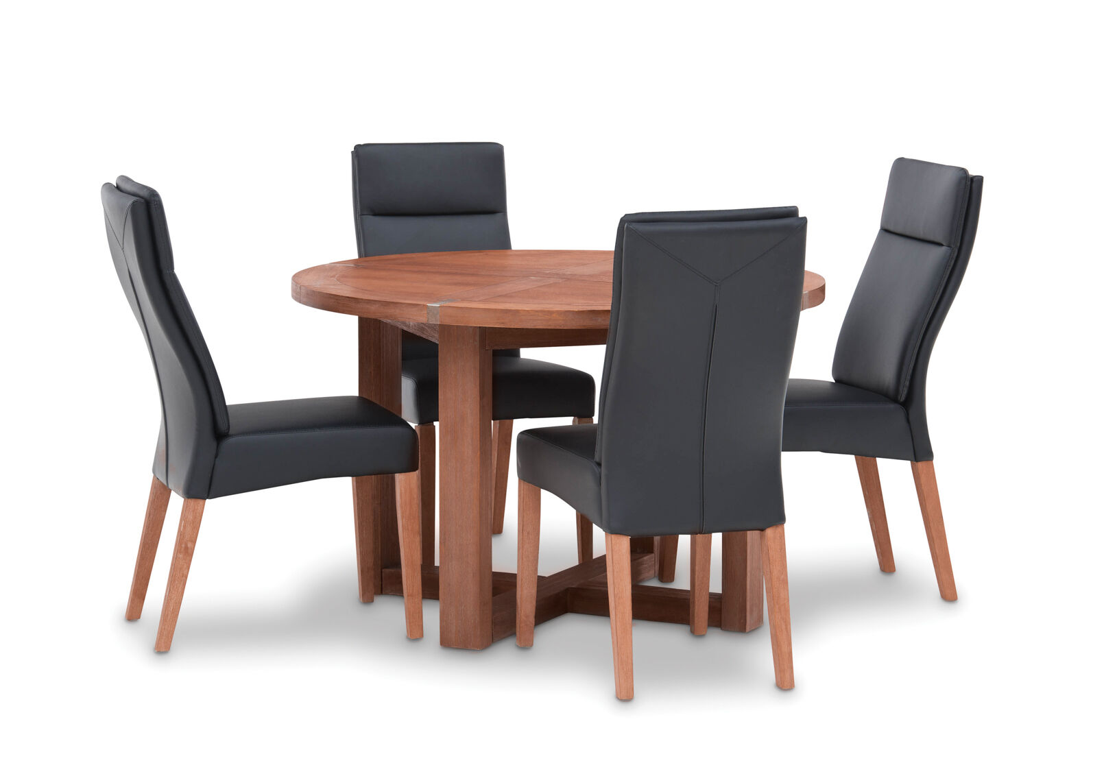 SILVERWOOD - 5 Piece Dining Suite with Asheville Dining Chairs SILVERWOOD