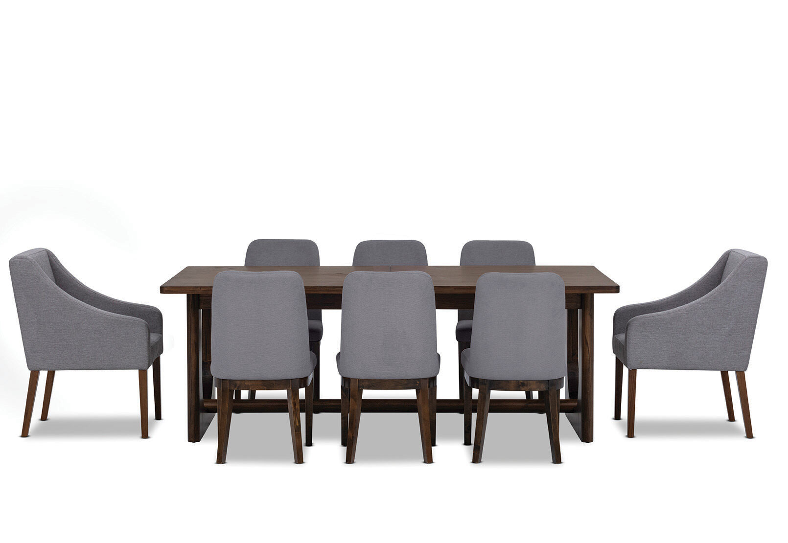 NICCOLO - 9 Piece Extension Dining Suite with 2 Volante and 6 Santino Dining Chairs NICCOLO