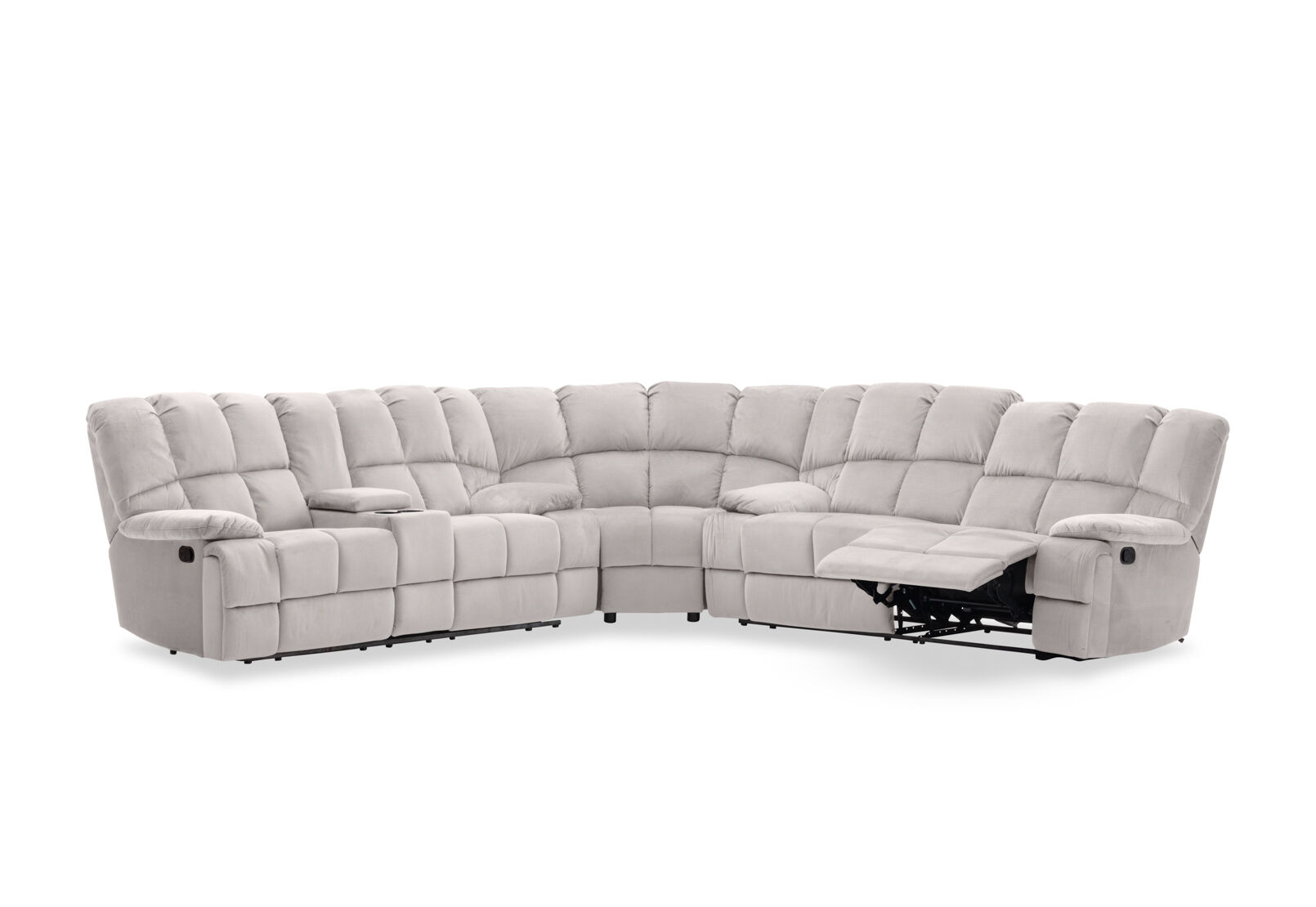 LEBRON FABRIC - Corner with Recliners LEBRON FABRIC