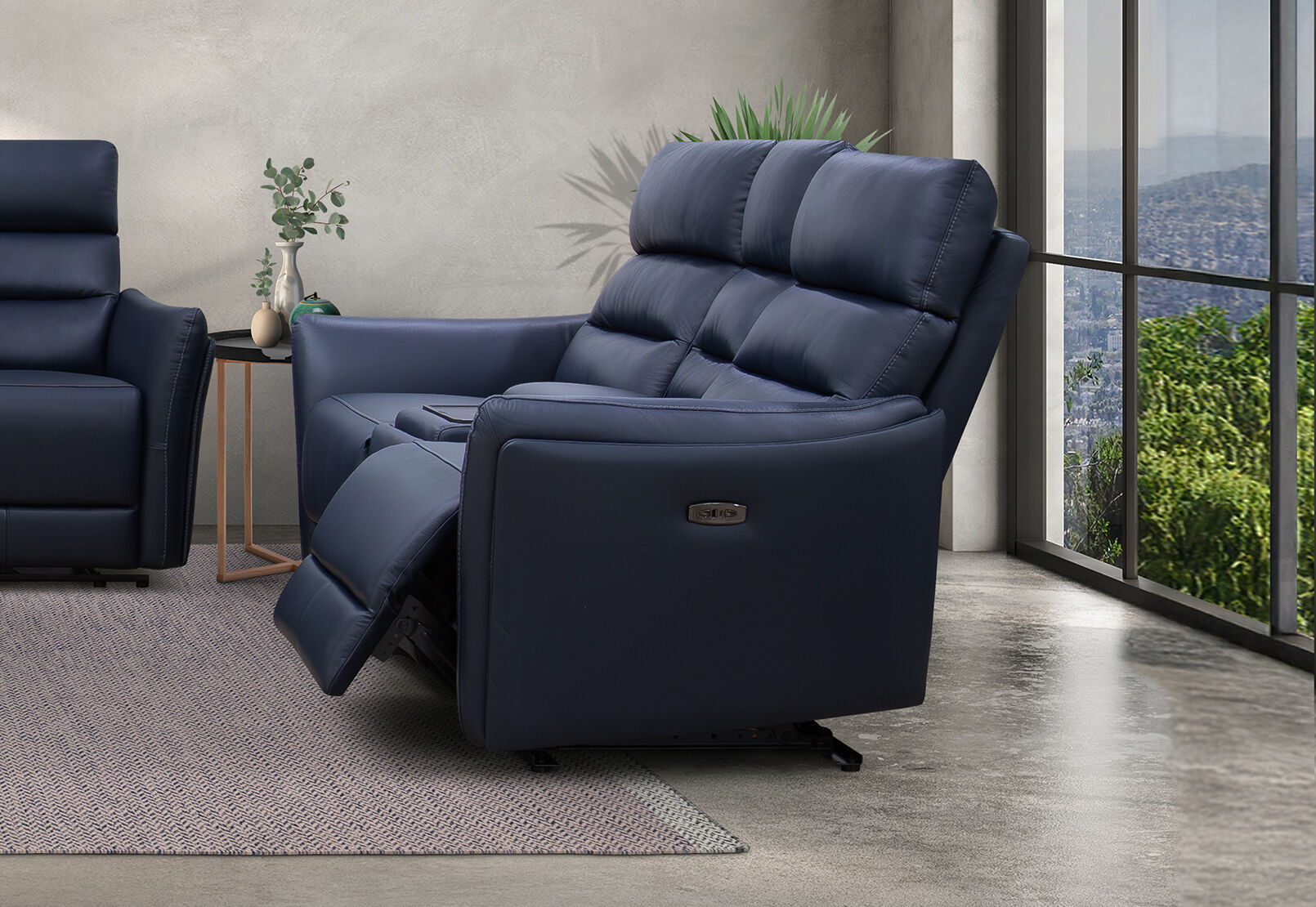 REMUS LEATHER - 2 Seater Electirc Recliners (Leather) REMUS LEATHER