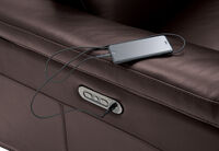 LUCIANO - Leather Corner Lounge with 3 Inbuilt Electric Recliners and Right-Hand Facing Chaise LUCIANO