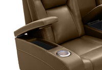 SENTINAL MK2 LEATHER - 2 Seater with 2 Electric Recliners and Console SENTINAL MK2 LEATHER