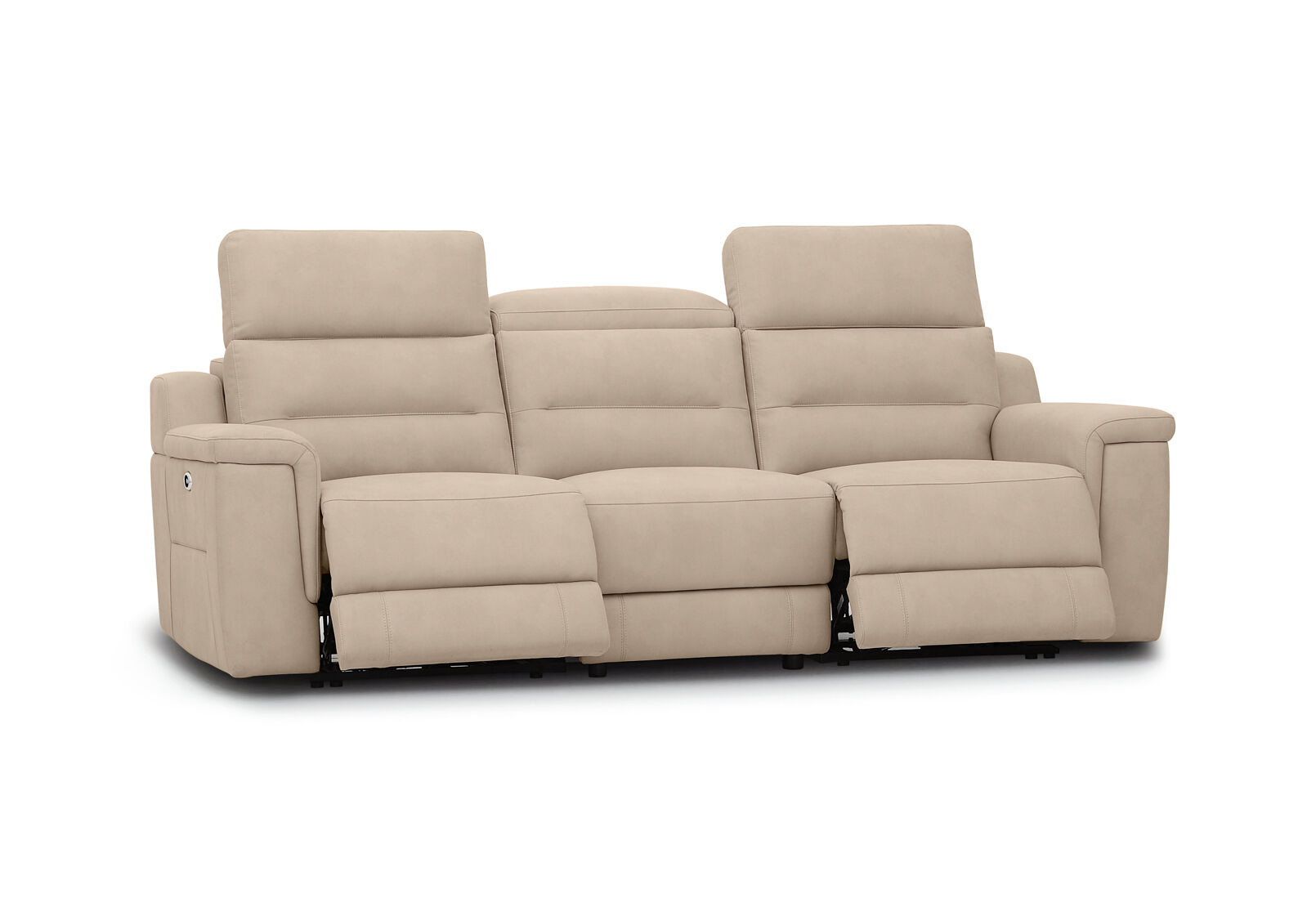 JEFFRIES FABRIC - 3 Seater Electric Recliners JEFFRIES FABRIC
