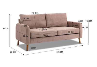 HUBERT - 2 Seat Sofa