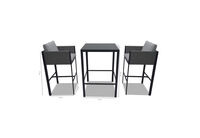 CINQUE - 3 Piece Outdoor Bar Setting CINQUE