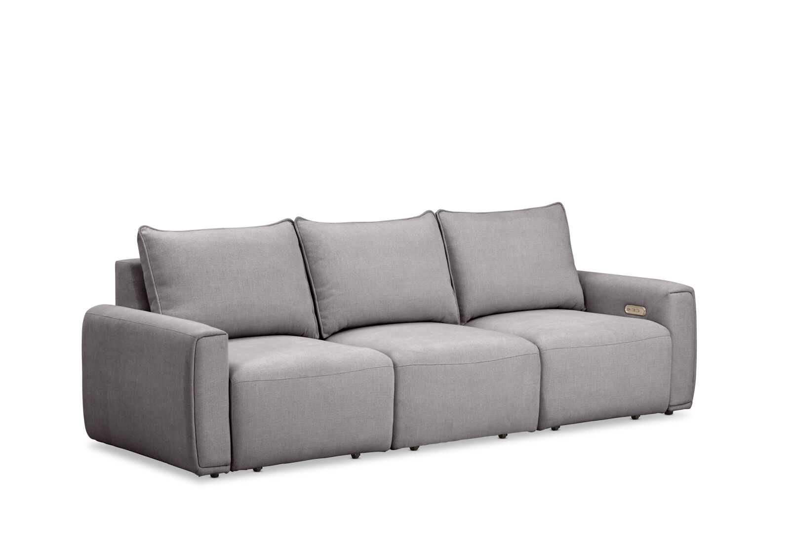 MIKAELA - 3 Seater with Sliding Electric Chaise MIKAELA