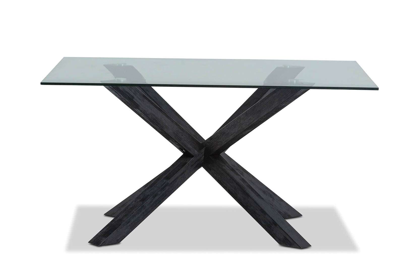 PROMENADE - Square Glass Top Dining Table PROMENADE