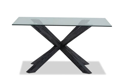 PROMENADE - Square Glass Top Dining Table