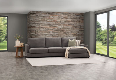 LIESL FABRIC - 3 Seater RHF Chaise