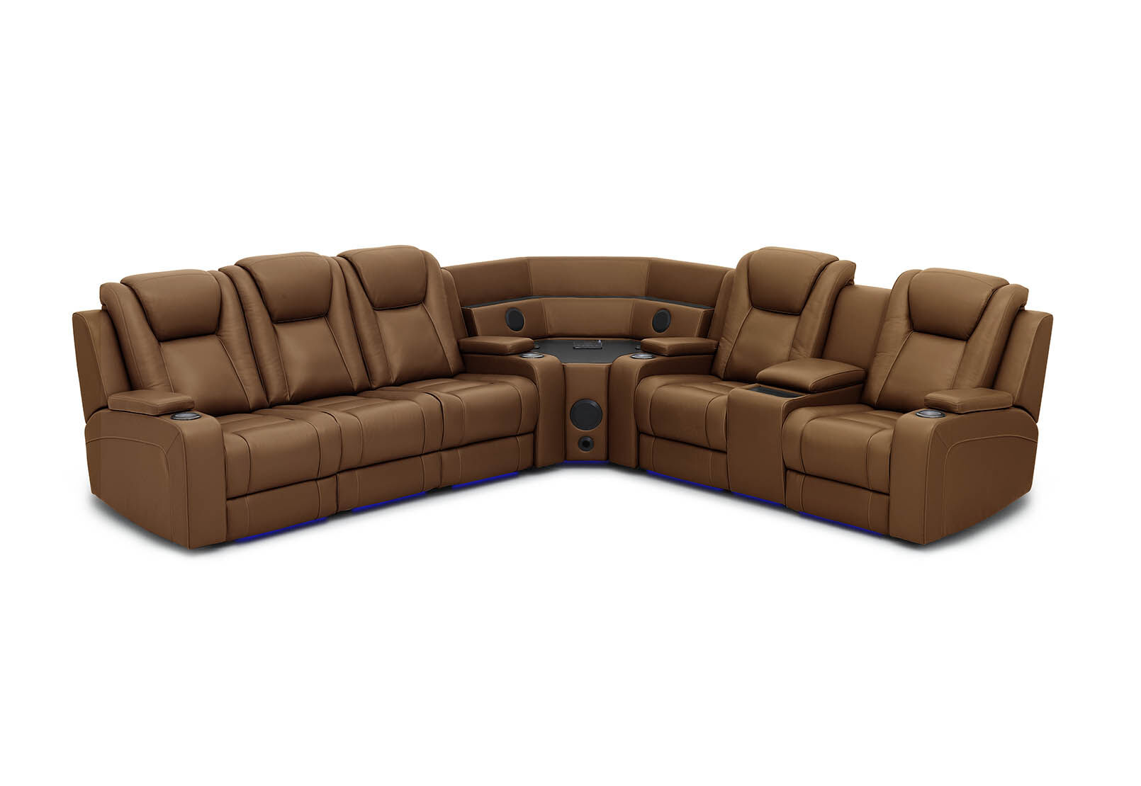 SENTINAL MK2 LEATHER - 5 Piece Corner with RHF Console SENTINAL MK2 LEATHER