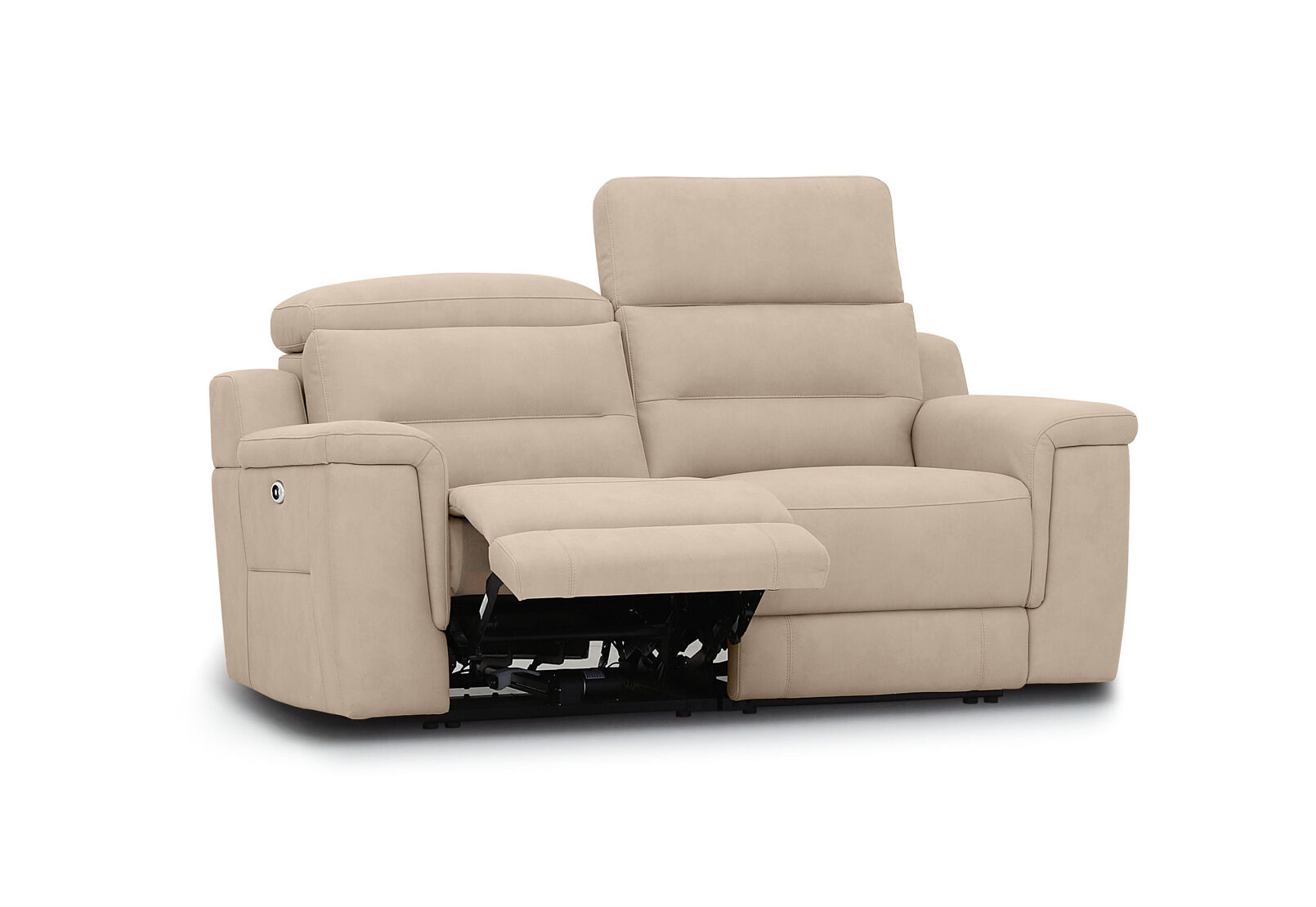 JEFFRIES FABRIC - 2 Seater Electric Recliners JEFFRIES FABRIC