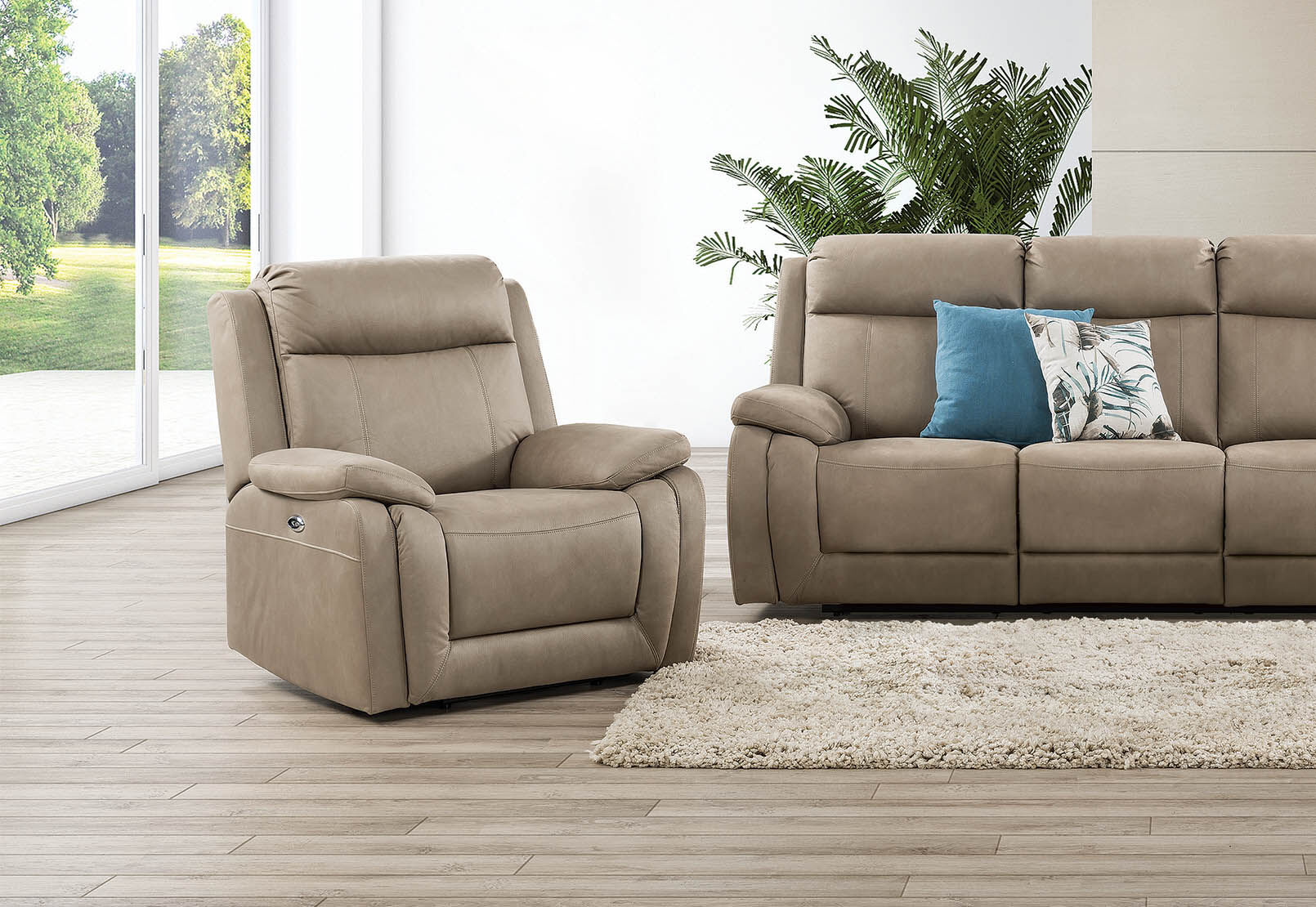 SAN MARCO - Fabric Electric Recliner SAN MARCO