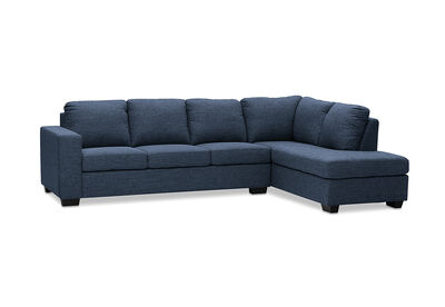 BONZA - Fabric Corner Lounge with RHF Chaise