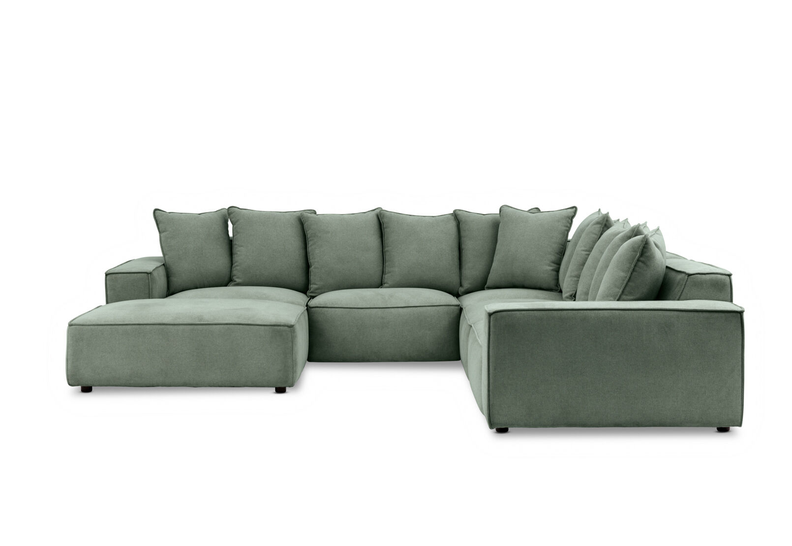 TILLEY FABRIC - Corner Lounge with Ottoman ( Fabric) TILLEY FABRIC