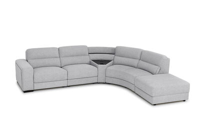 ELISEO FABRIC - 4 Seater Corner RHF Chaise with Console